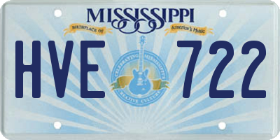 MS license plate HVE722