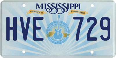 MS license plate HVE729