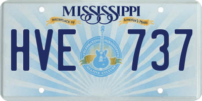 MS license plate HVE737