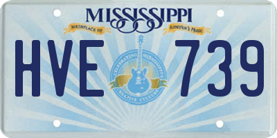 MS license plate HVE739