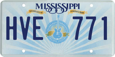 MS license plate HVE771