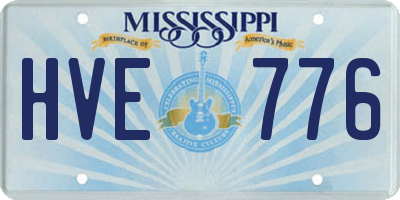 MS license plate HVE776