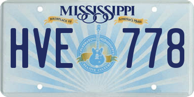 MS license plate HVE778