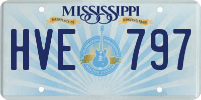MS license plate HVE797