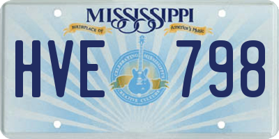 MS license plate HVE798