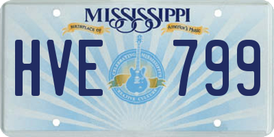 MS license plate HVE799
