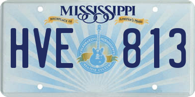 MS license plate HVE813