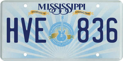 MS license plate HVE836