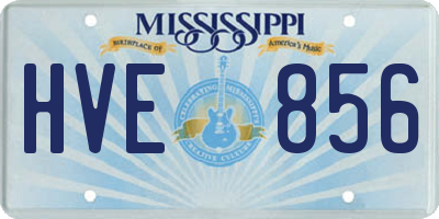 MS license plate HVE856