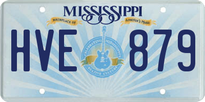 MS license plate HVE879