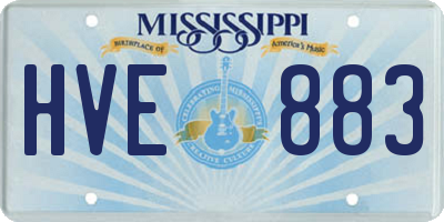MS license plate HVE883