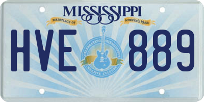 MS license plate HVE889