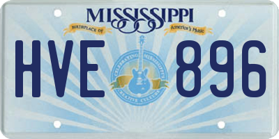 MS license plate HVE896