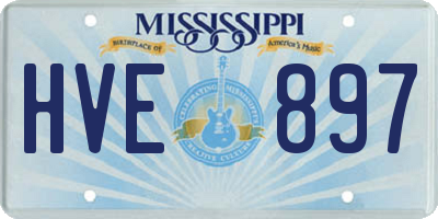 MS license plate HVE897