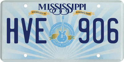MS license plate HVE906