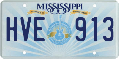 MS license plate HVE913