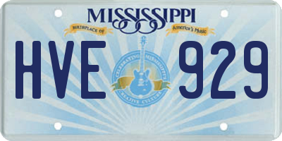 MS license plate HVE929