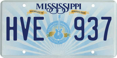 MS license plate HVE937