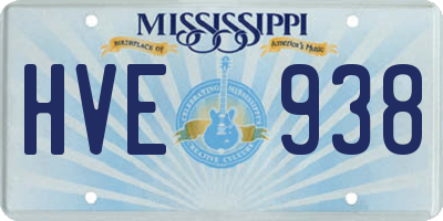 MS license plate HVE938