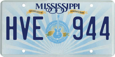 MS license plate HVE944
