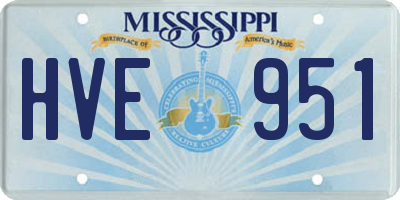 MS license plate HVE951