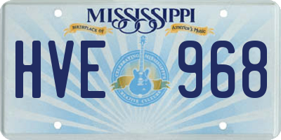 MS license plate HVE968