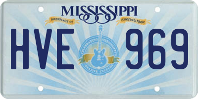 MS license plate HVE969