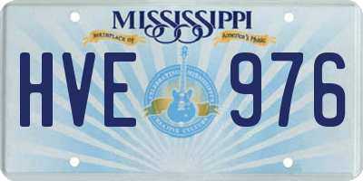MS license plate HVE976