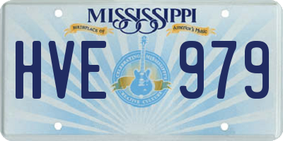 MS license plate HVE979