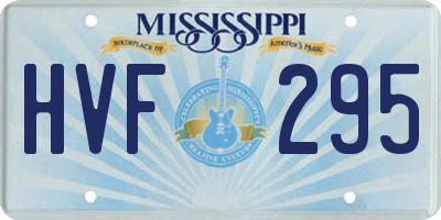 MS license plate HVF295