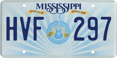 MS license plate HVF297