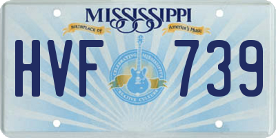 MS license plate HVF739