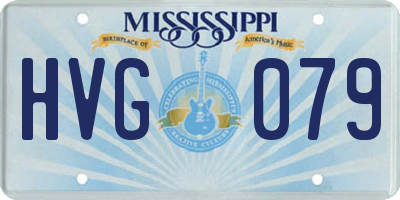 MS license plate HVG079