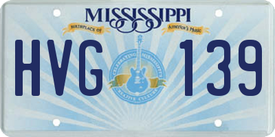 MS license plate HVG139