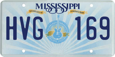 MS license plate HVG169