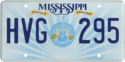 MS license plate HVG295