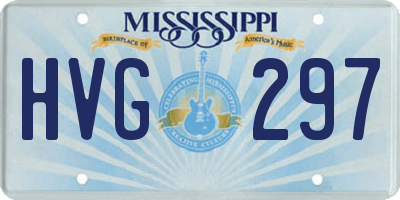 MS license plate HVG297