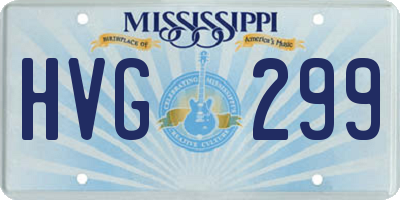 MS license plate HVG299