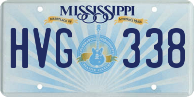 MS license plate HVG338