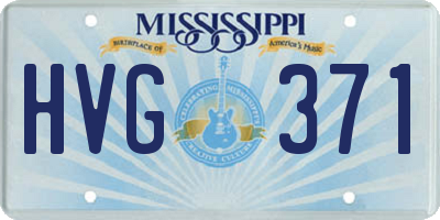 MS license plate HVG371