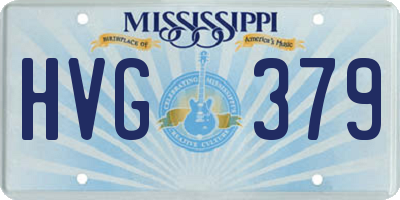 MS license plate HVG379