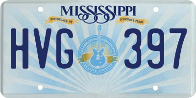 MS license plate HVG397