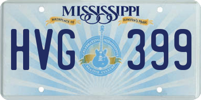 MS license plate HVG399