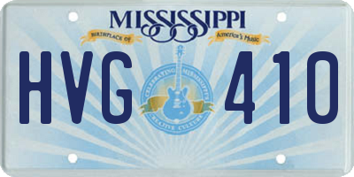 MS license plate HVG410