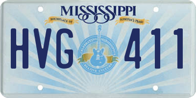 MS license plate HVG411