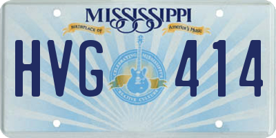 MS license plate HVG414