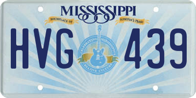 MS license plate HVG439
