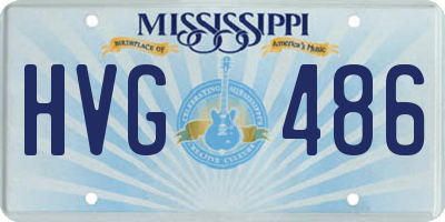 MS license plate HVG486