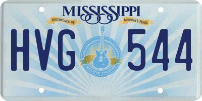 MS license plate HVG544