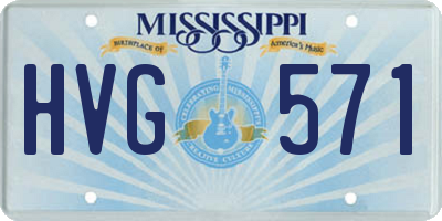 MS license plate HVG571